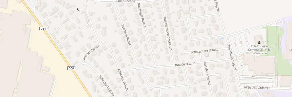 Plan du 12 Rue Roger Rivière à Veauche