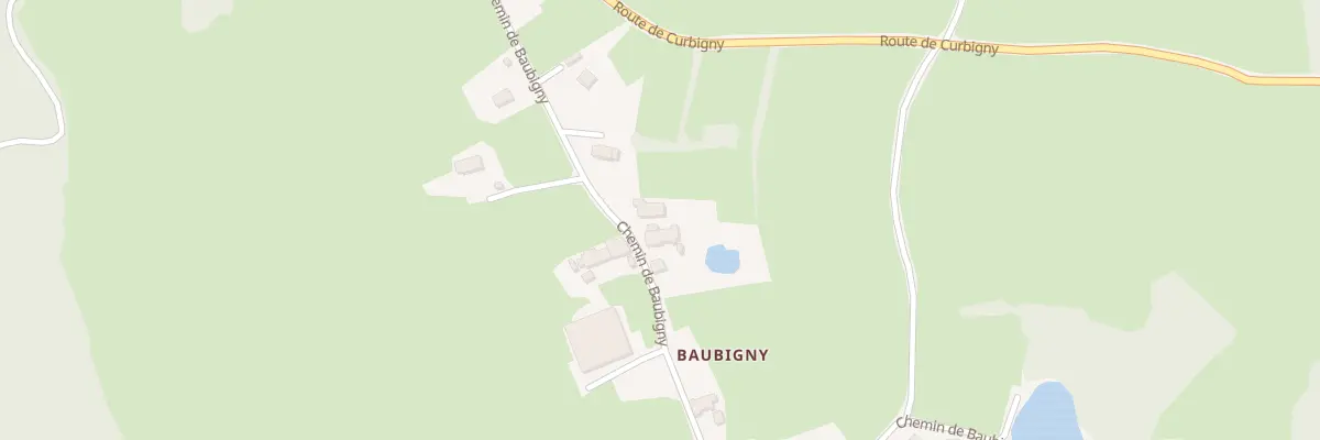 Plan du 281 Che de Baubigny à Saint-Symphorien-des-Bois
