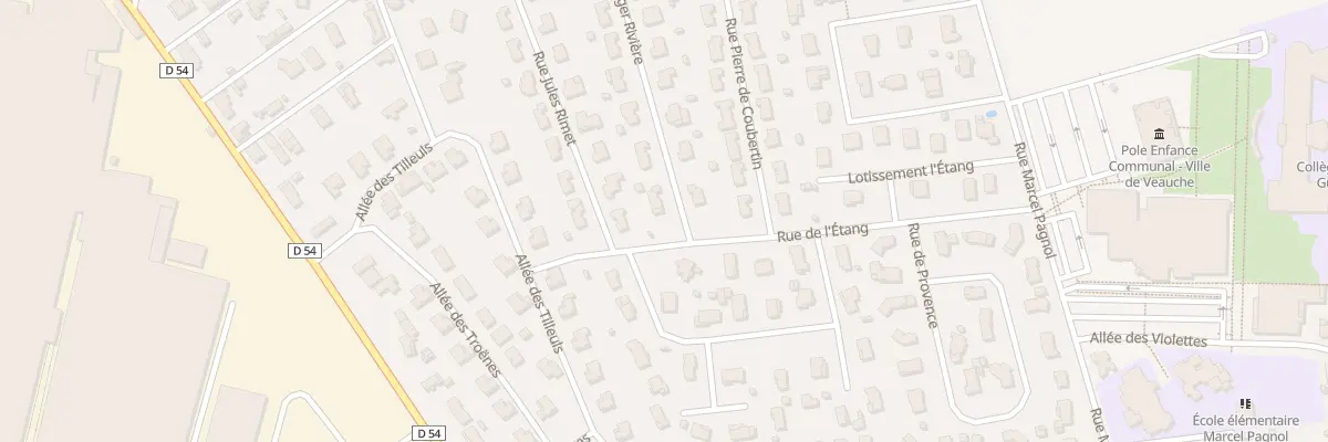 Plan du 14 Rue Roger Rivière à Veauche