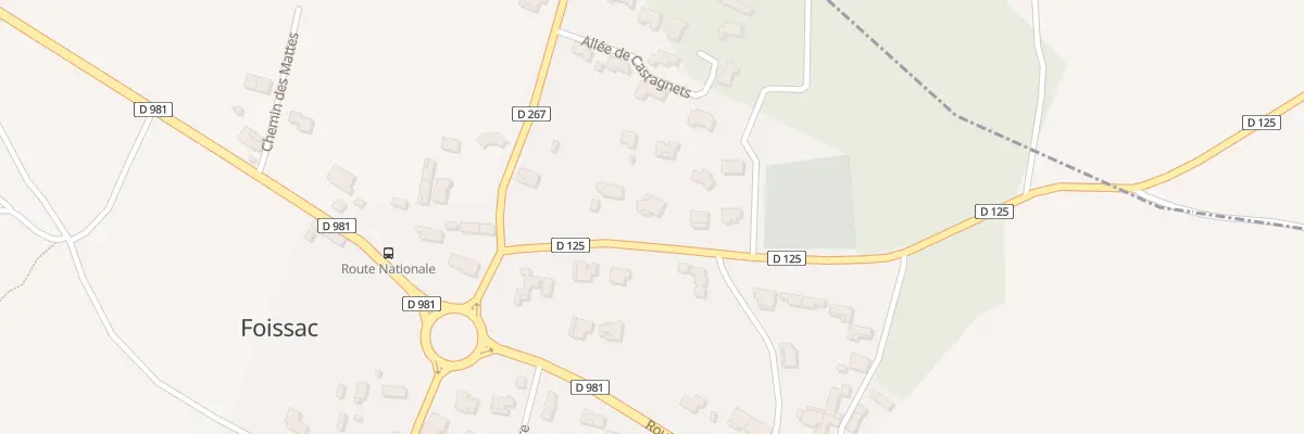 Plan du 129 Rte de Gattigues à Foissac