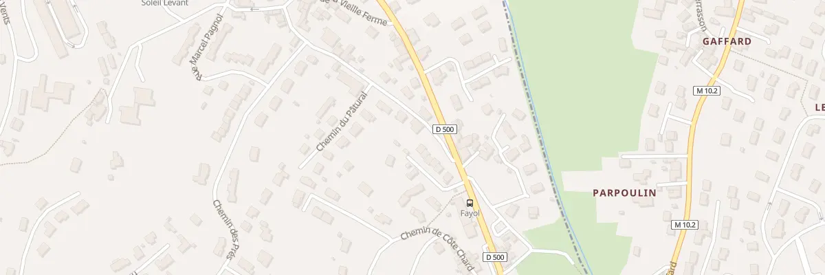 Plan du 40 Rue des Aubépines à Firminy
