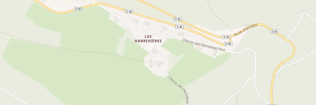 Plan du 1146 Che des Harrivières Bas au Cergne