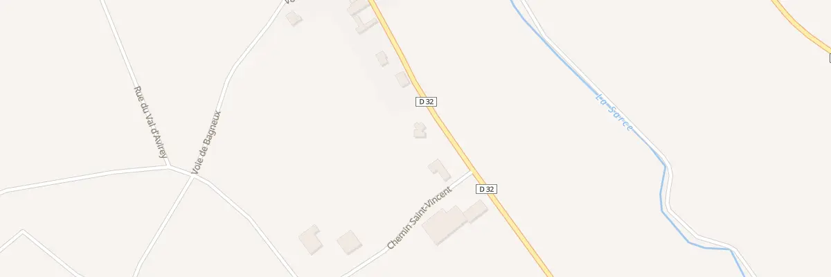 Plan du 16B Rte de Bagneux à Avirey-Lingey