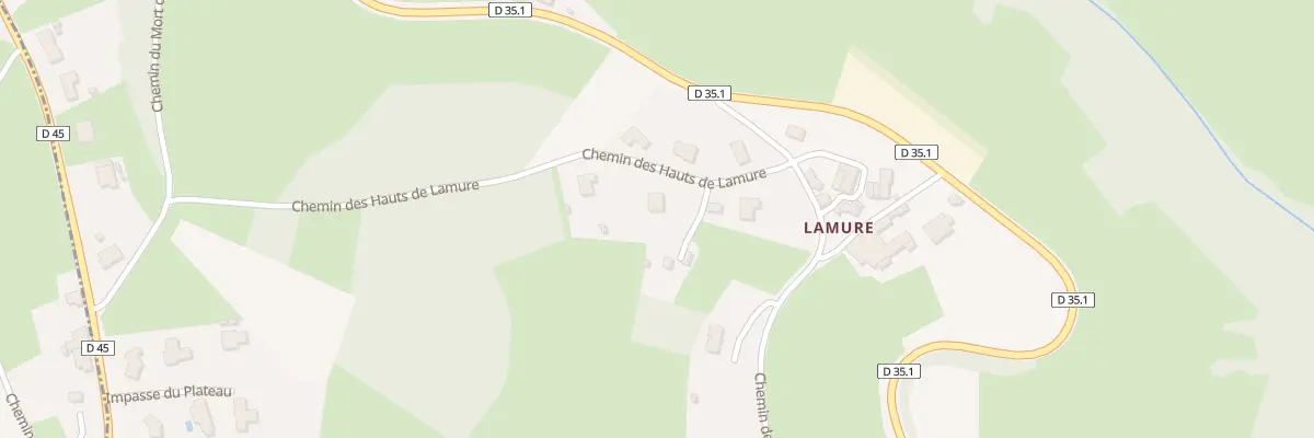 Plan du 99 Che des Hauts de Lamure à Sevelinges