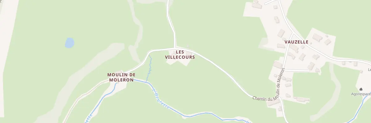 Plan du 5061 Les Villecours à Vaudebarrier