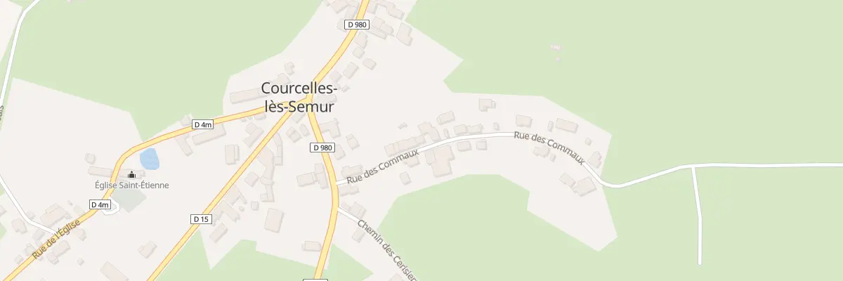Plan du 3 Rue des Commaux à Courcelles-lès-Semur