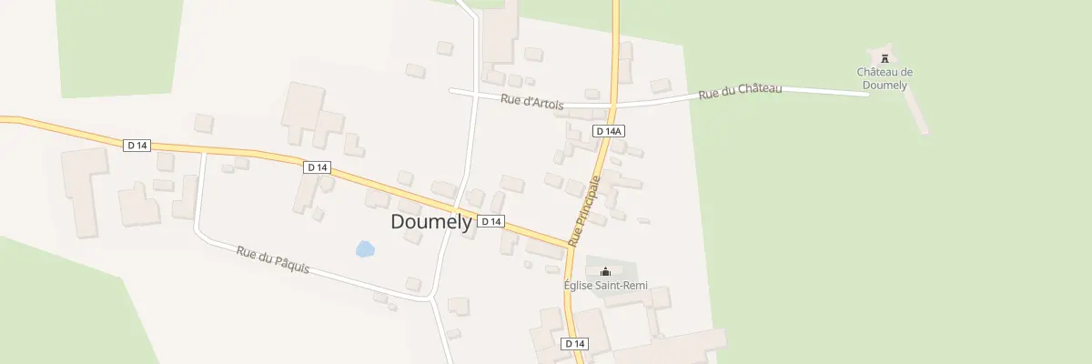 Plan du 13B Rue Principale à Doumely-Bégny