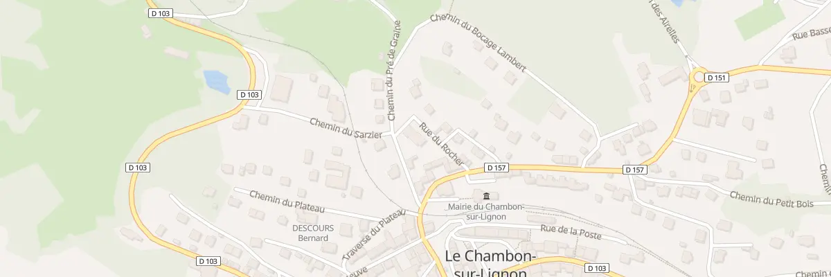 Plan du 8 Che du Pré de Graine au Chambon-sur-Lignon