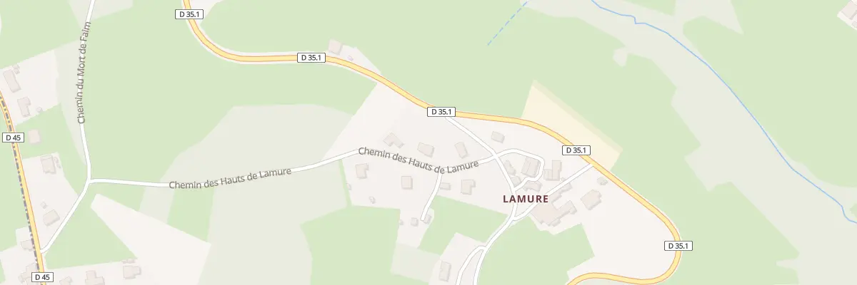 Plan du 84 Chem des Hauts de Lamure à Sevelinges
