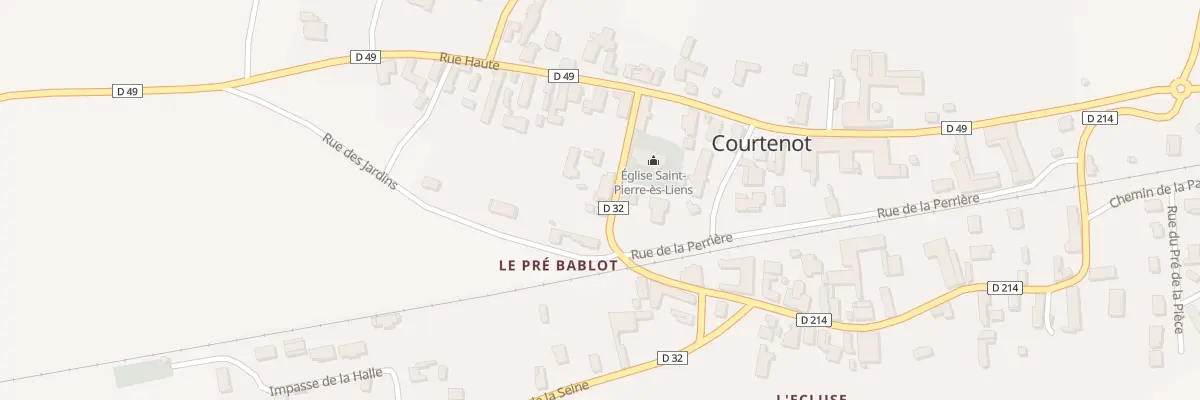 Plan du 5 Rue de l’Eglise à Courtenot