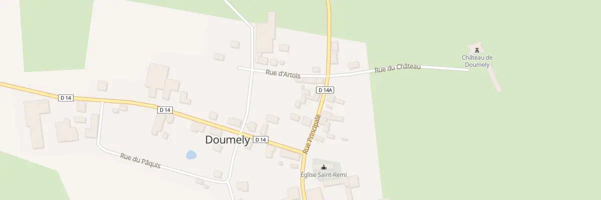 Plan du 15 Rue Principale à Doumely-Bégny