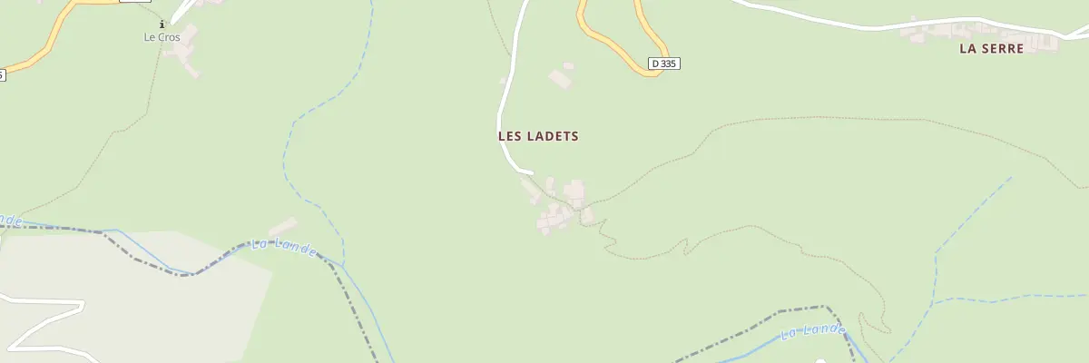 Plan du 5045 Les Ladets à Lentillères