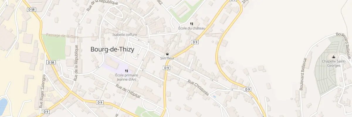 Plan du 1 Rue Pasteur à Thizy-les-Bourgs