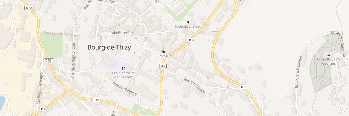 Plan du 3 Rue Pasteur à Thizy-les-Bourgs