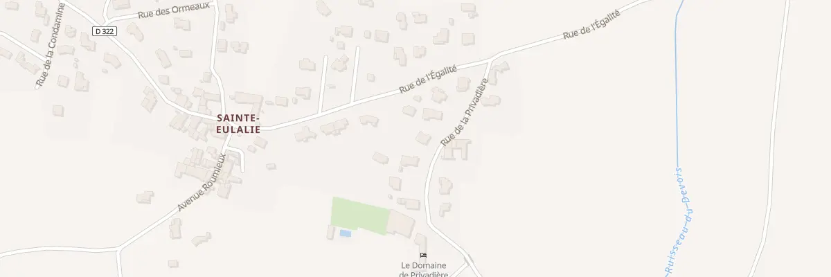 Plan du 8 Rue de la Privadiere à Garrigues-Sainte-Eulalie