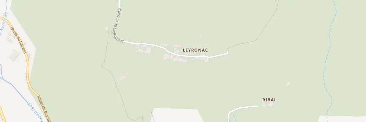 Plan du 640 Che de Leyronnac à Pont-de-Labeaume