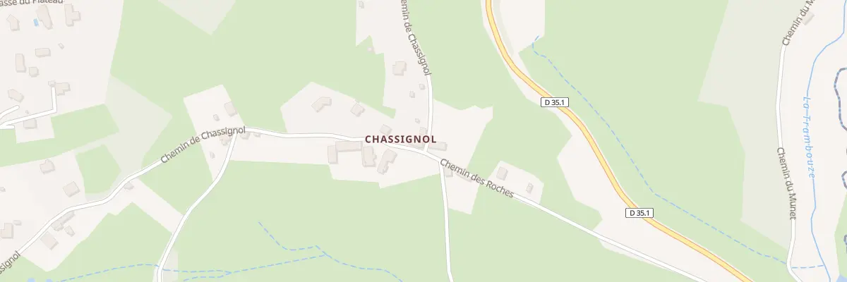 Plan du 438 Chem de Chassignol à Sevelinges