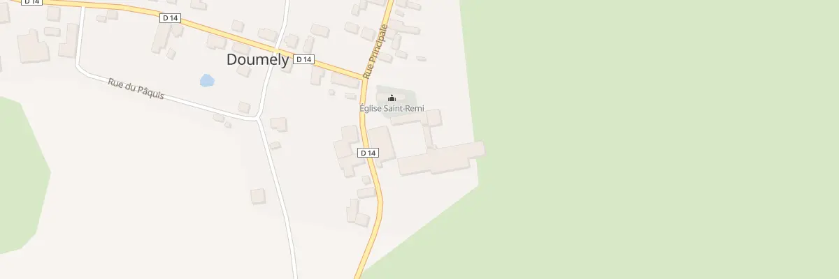 Plan du 2 Rue Principale à Doumely-Bégny