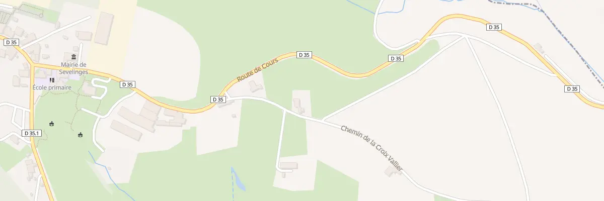 Plan du 141 Chem de la Croix Vallier à Sevelinges