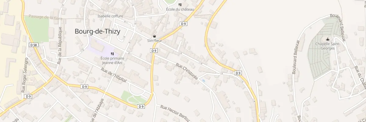 Plan du 8B Rue Pasteur à Thizy-les-Bourgs
