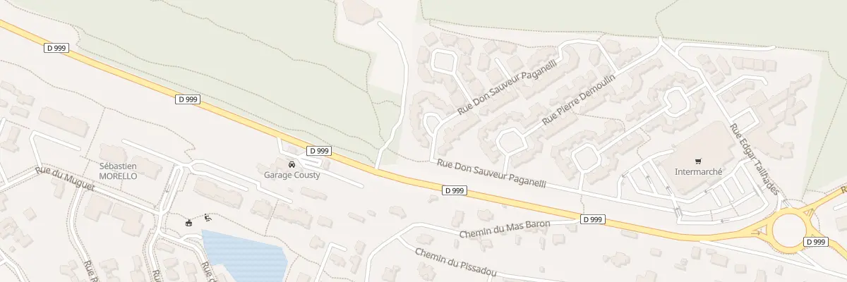 Plan du 450 Rue Don Sauveur Paganelli à Nîmes