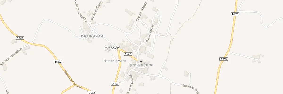Plan du 5023 Le Village à Bessas