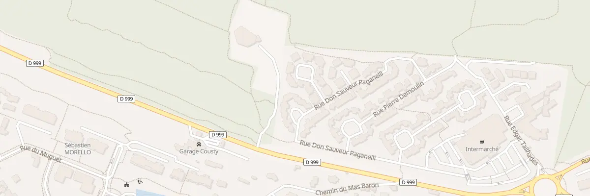 Plan du 4551 Rue Don Sauveur Paganelli à Nîmes