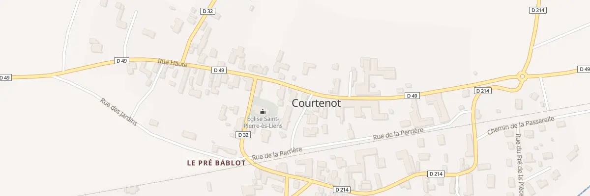 Plan du 17 Rue Haute à Courtenot