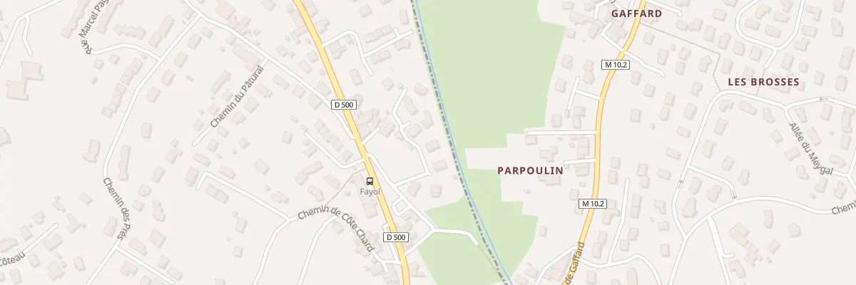 Plan du 9005 Che de la Fayolière à Firminy