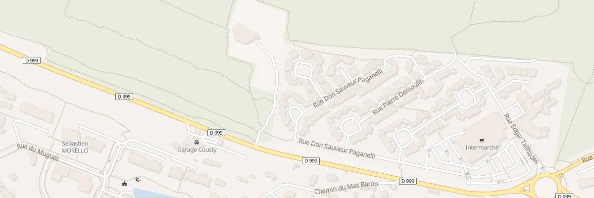 Plan du 455A Rue Don Sauveur Paganelli à Nîmes