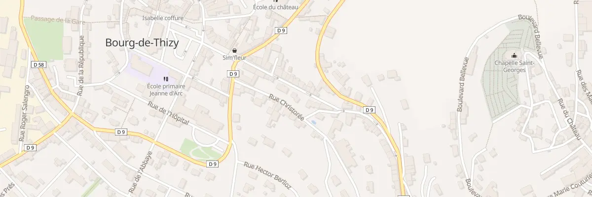 Plan du 10 Rue Pasteur à Thizy-les-Bourgs