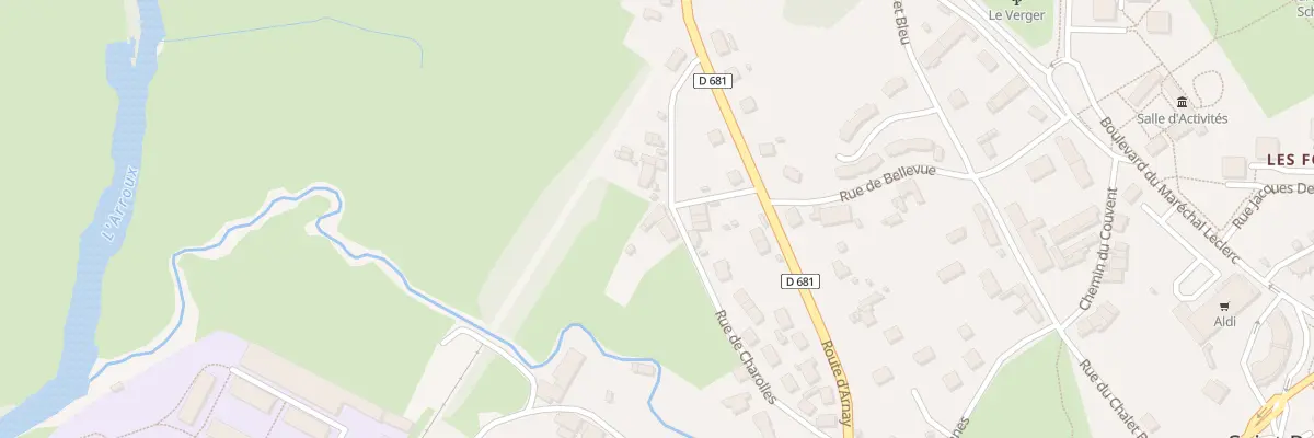 Plan du 15 Rue de Charolles à Autun
