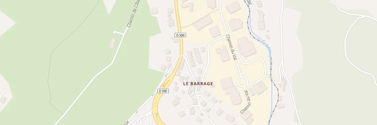 Plan du 1 Lot Les Preaux Che du Barrage à Firminy