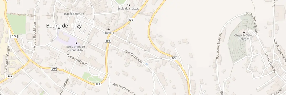 Plan du 23 Rue Pasteur à Thizy-les-Bourgs