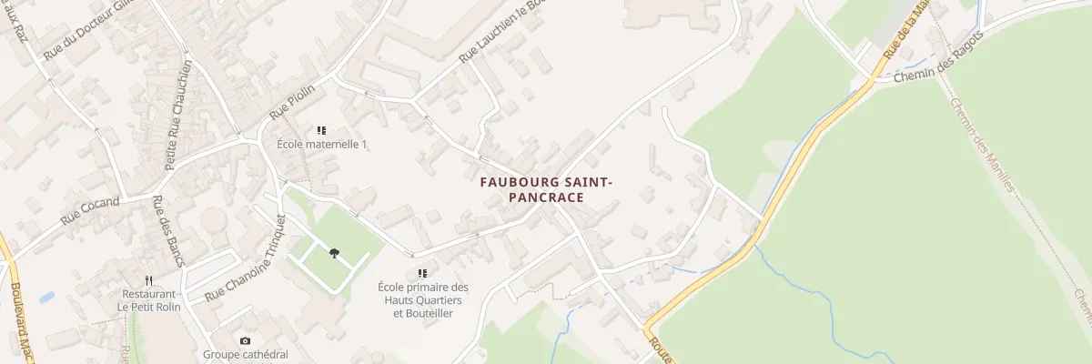 Plan du 19 Rue Saint-Pancrace à Autun
