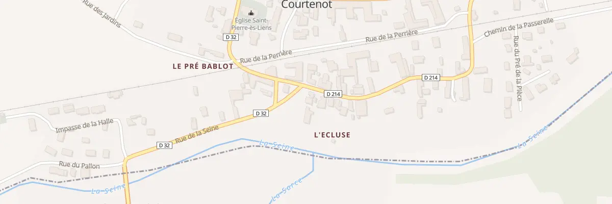Plan du 5 Pl du Lavoir à Courtenot