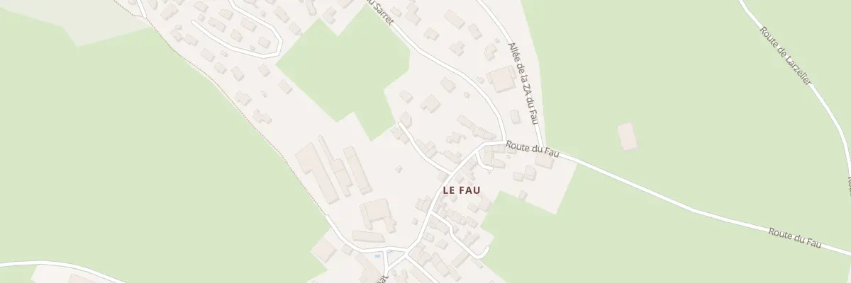 Plan du 5614 Le Fau à Saint-Just-Malmont