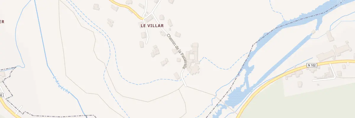 Plan du 180 Che de la Passerelle à Pont-de-Labeaume