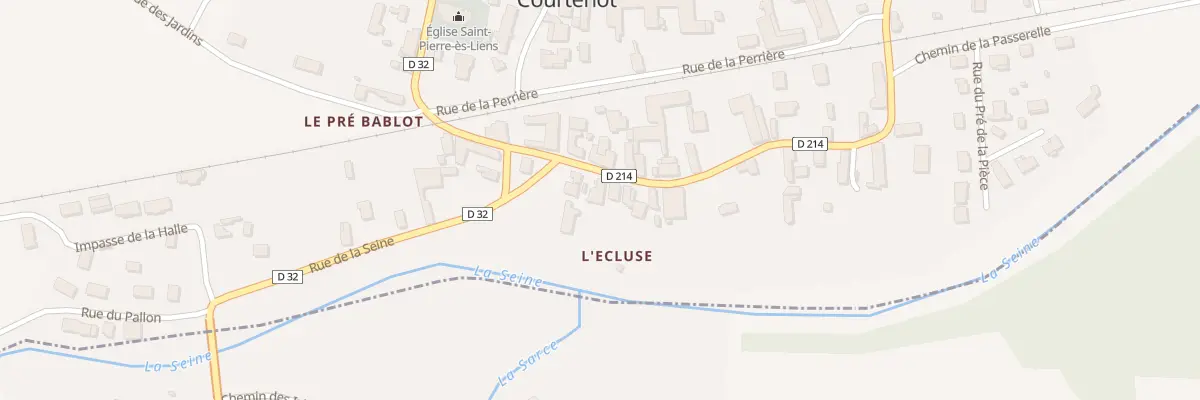 Plan du 1B Rue du Gue à Courtenot