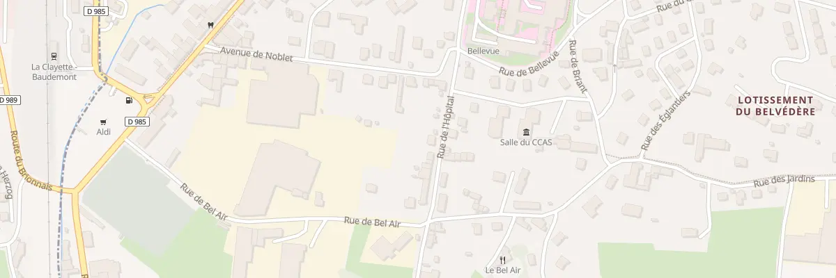 Plan du 28 Rue de l’Hôpital à La Clayette