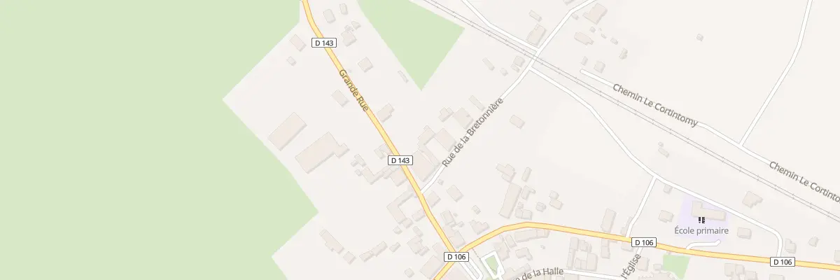 Plan du 3 Rue de la Bretoniere à Montiéramey
