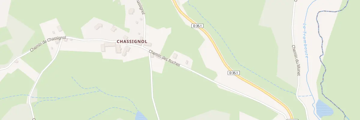 Plan du 111 Che des Roches à Sevelinges