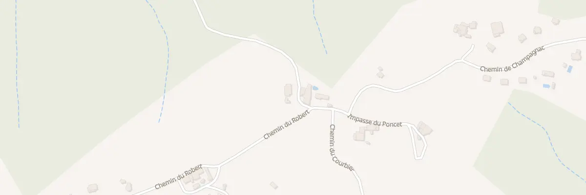 Plan du 975 Che du Robert à Saint-Alban-Auriolles