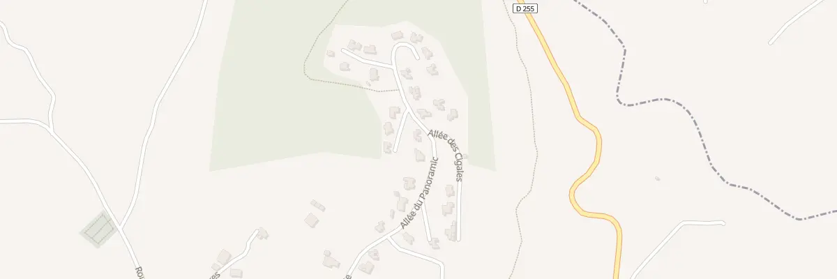 Plan du 305 All du Panoramic à Bessas