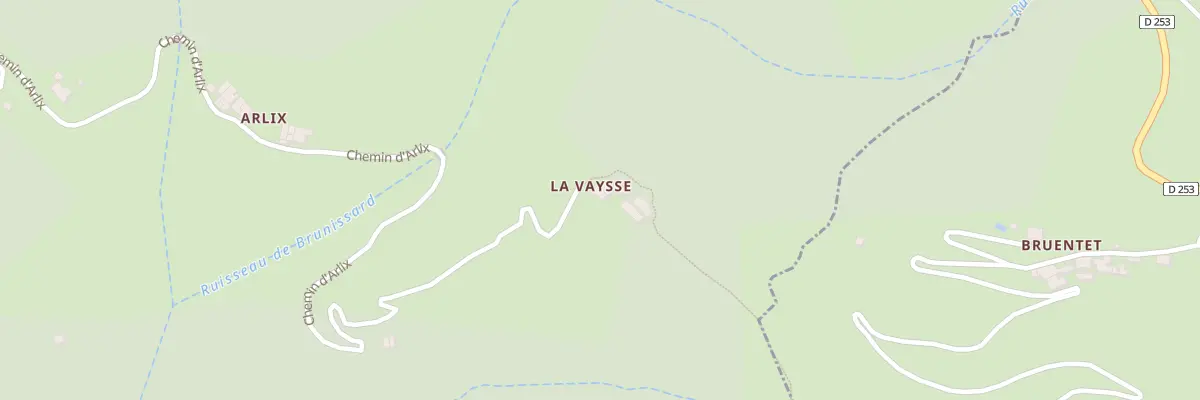Plan du 2125 Che d’Arlix à Chirols