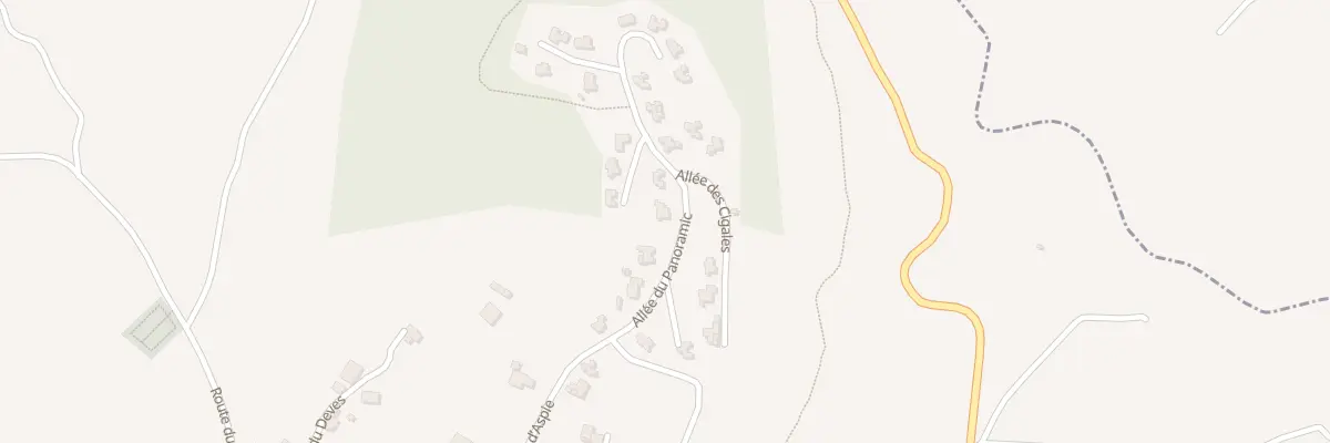 Plan du 281 All du Panoramic à Bessas
