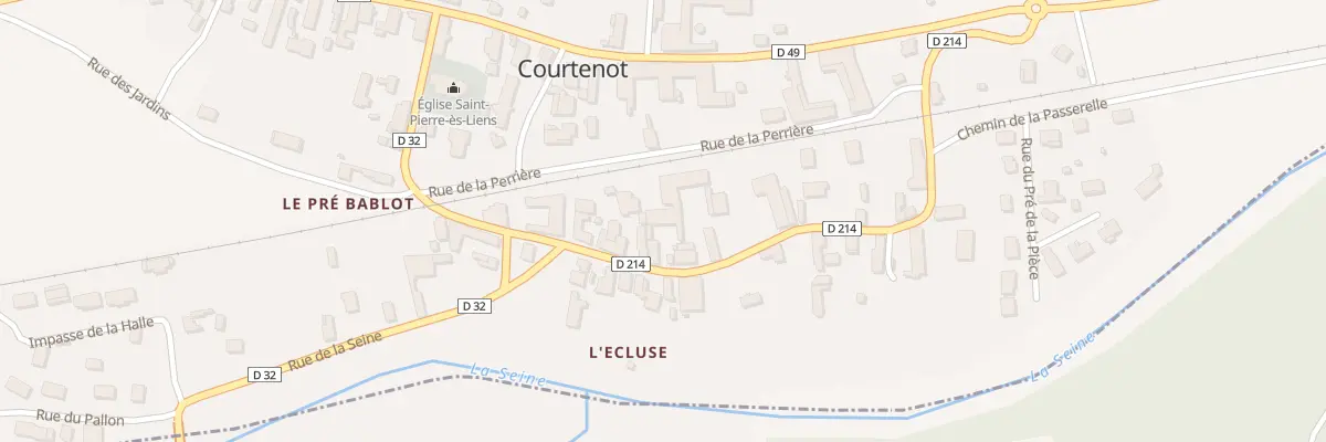 Plan du 8 Rue du Gue à Courtenot