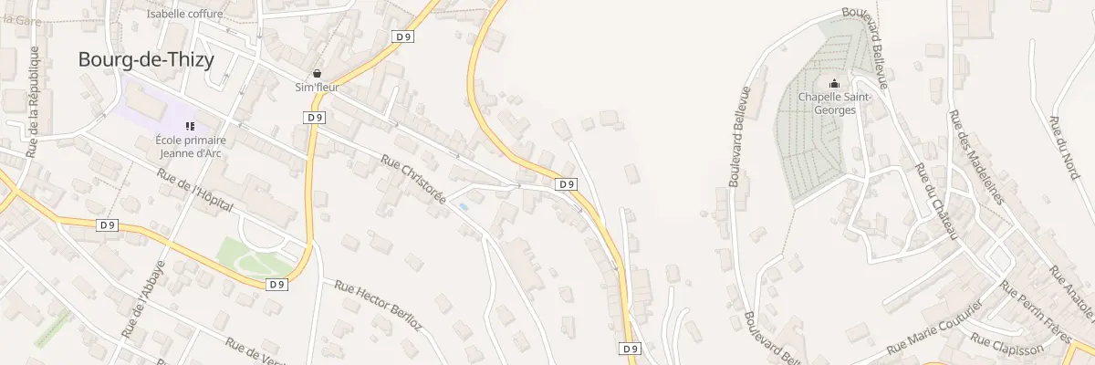 Plan du 33 Rue Pasteur à Thizy-les-Bourgs