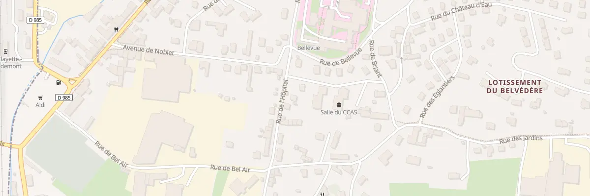 Plan du 25 Rue de l’Hôpital à La Clayette