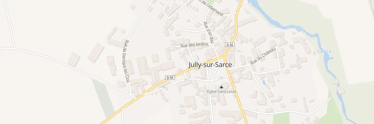 Plan du 2 Rte de Rumilly à Jully-sur-Sarce